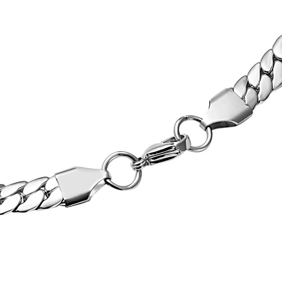 Herringbone Chain Necklace In 316 Stainless Steel 24" - Picture 7 of 7